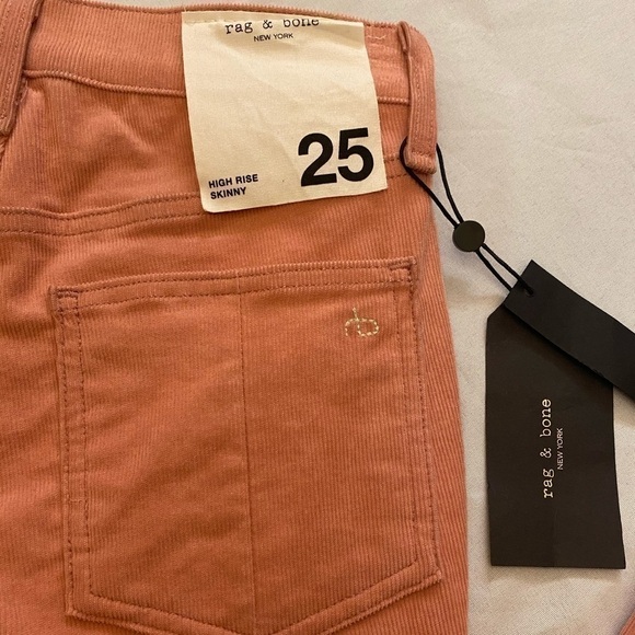 NWT RAG & BONE High Rise Corduroy Skinny Pants, 25 - Picture 7 of 7